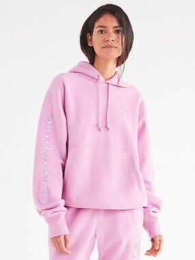 Champion x Urban Outfitters Reverse Weave Hoodie – Pink